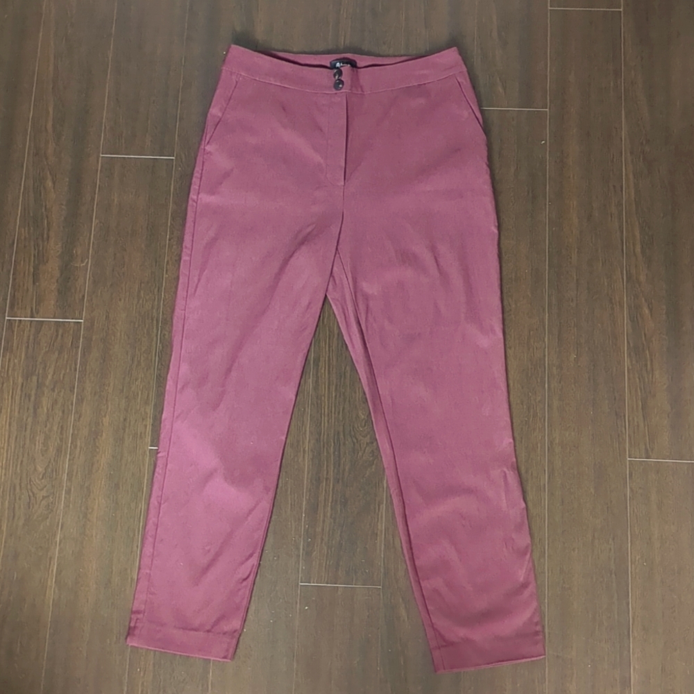 Burgundy Stretch The Iconic Pants by Reitmans